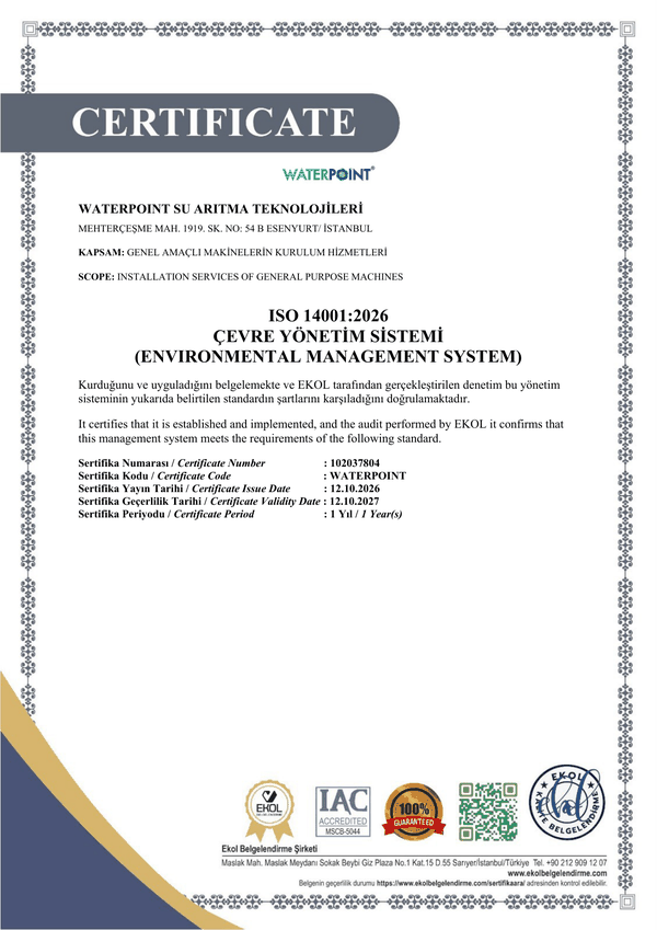 ISO 14001:2026 Environmental Management System Certificate