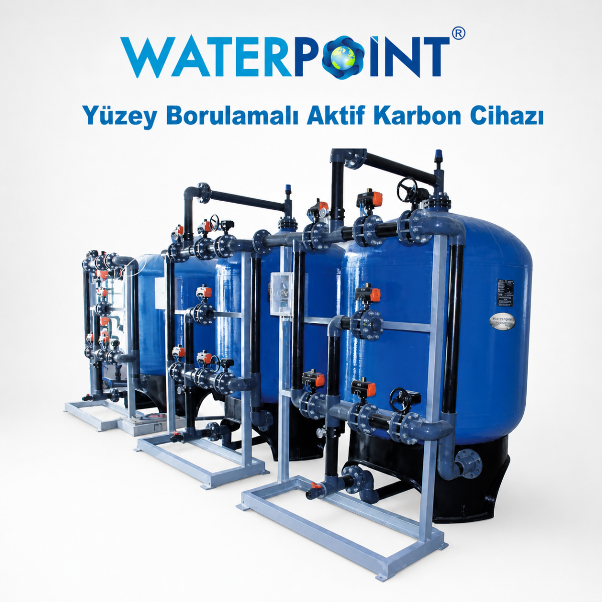 Aktif Karbon Filtre Sistemi 3 Water Point aktif karbon filtrasyon sistemi