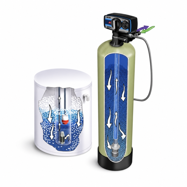 Debi Kontrollü Su Yumuşatma Cihazı 3 Water Point debi kontrollü kabinet su yumuşatma cihazı
