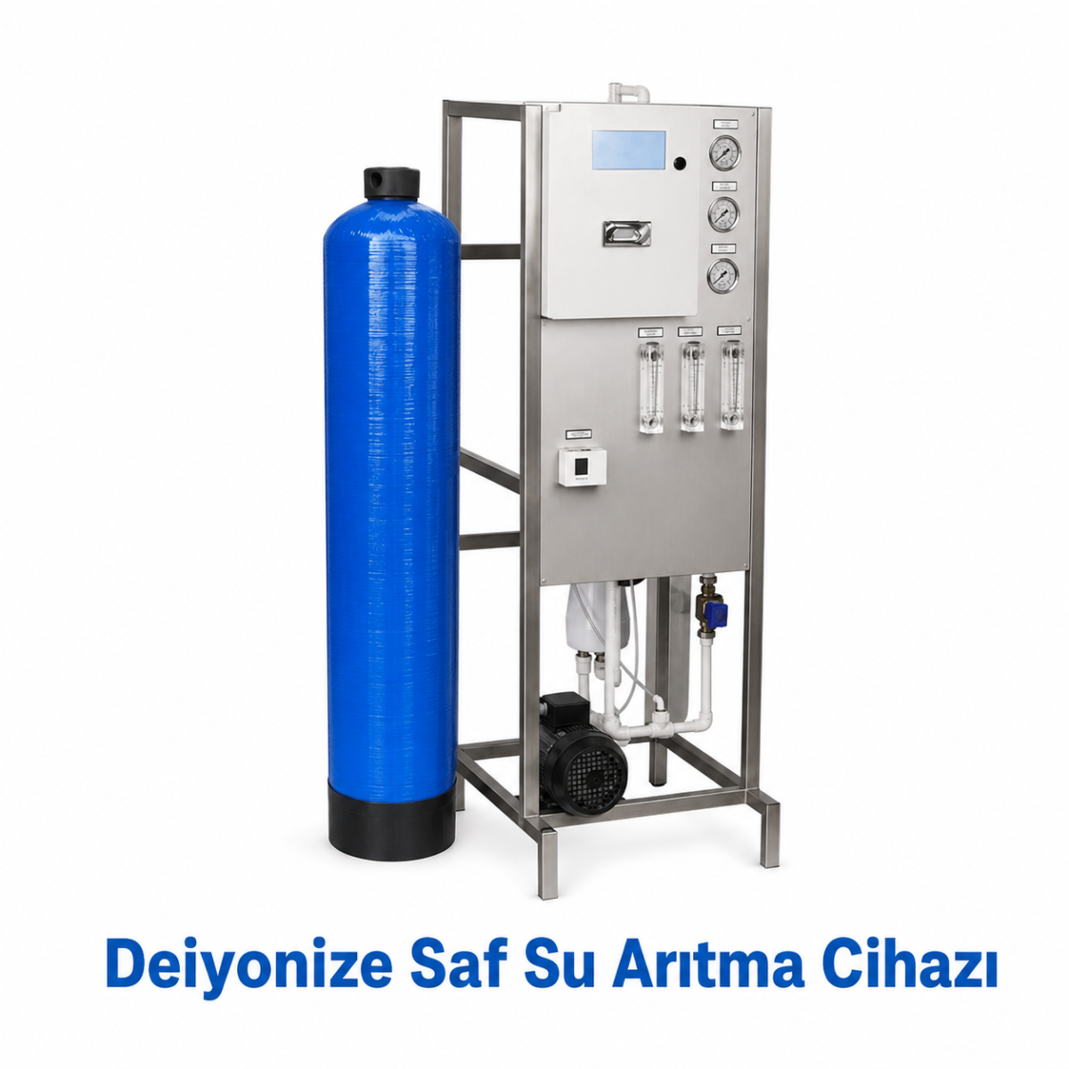 Deiyonize Saf Su Cihazı 5 Ton/Gün 2 Water Point deiyonize saf su cihazı