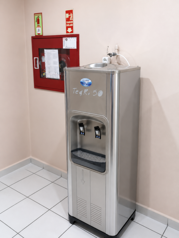 Paslanmaz Soğutuculu Arıtmalı Su Sebili 3 Water Point ofis tipi paslanmaz soğutuculu arıtmalı su sebili