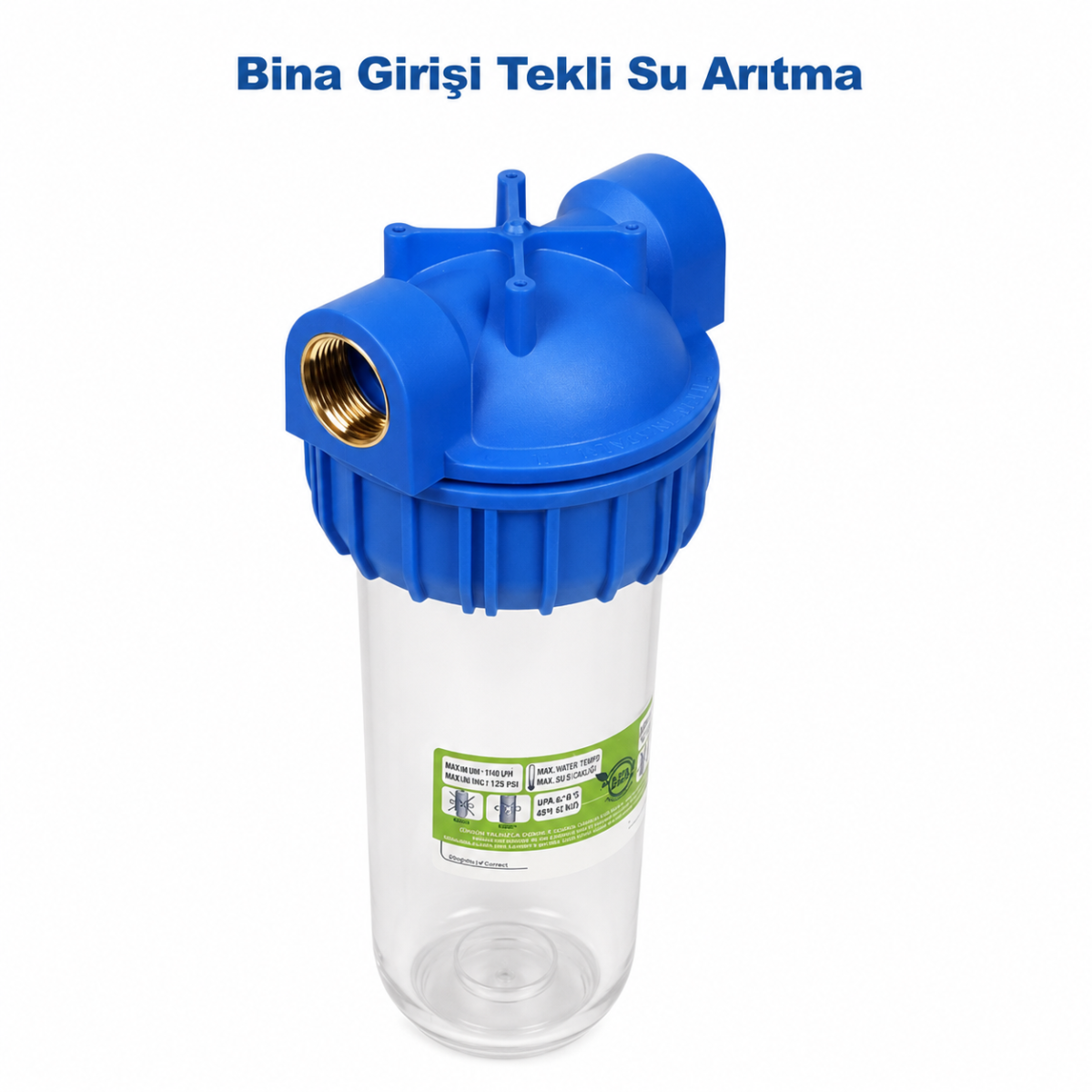 Bina Girişi Tekli Su Arıtma Filtresi 3 Water Point tekli su arıtma filtresi bina girişi