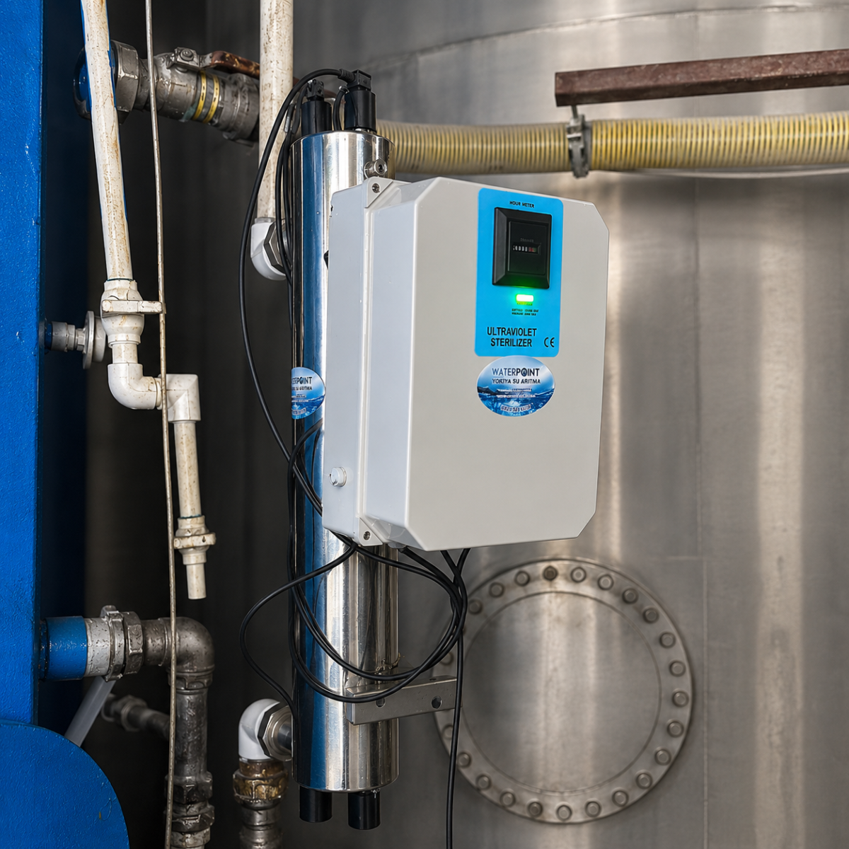 Water Point endüstriyel UV cihazı montajlı sistem