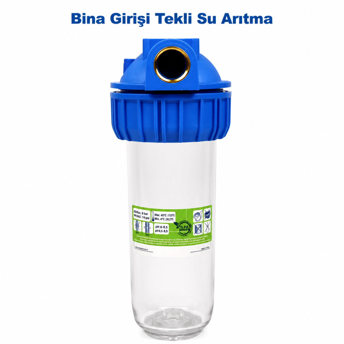 Bina Girişi Tekli Su Arıtma Filtresi 2 Water Point tekli bina girişi su filtresi