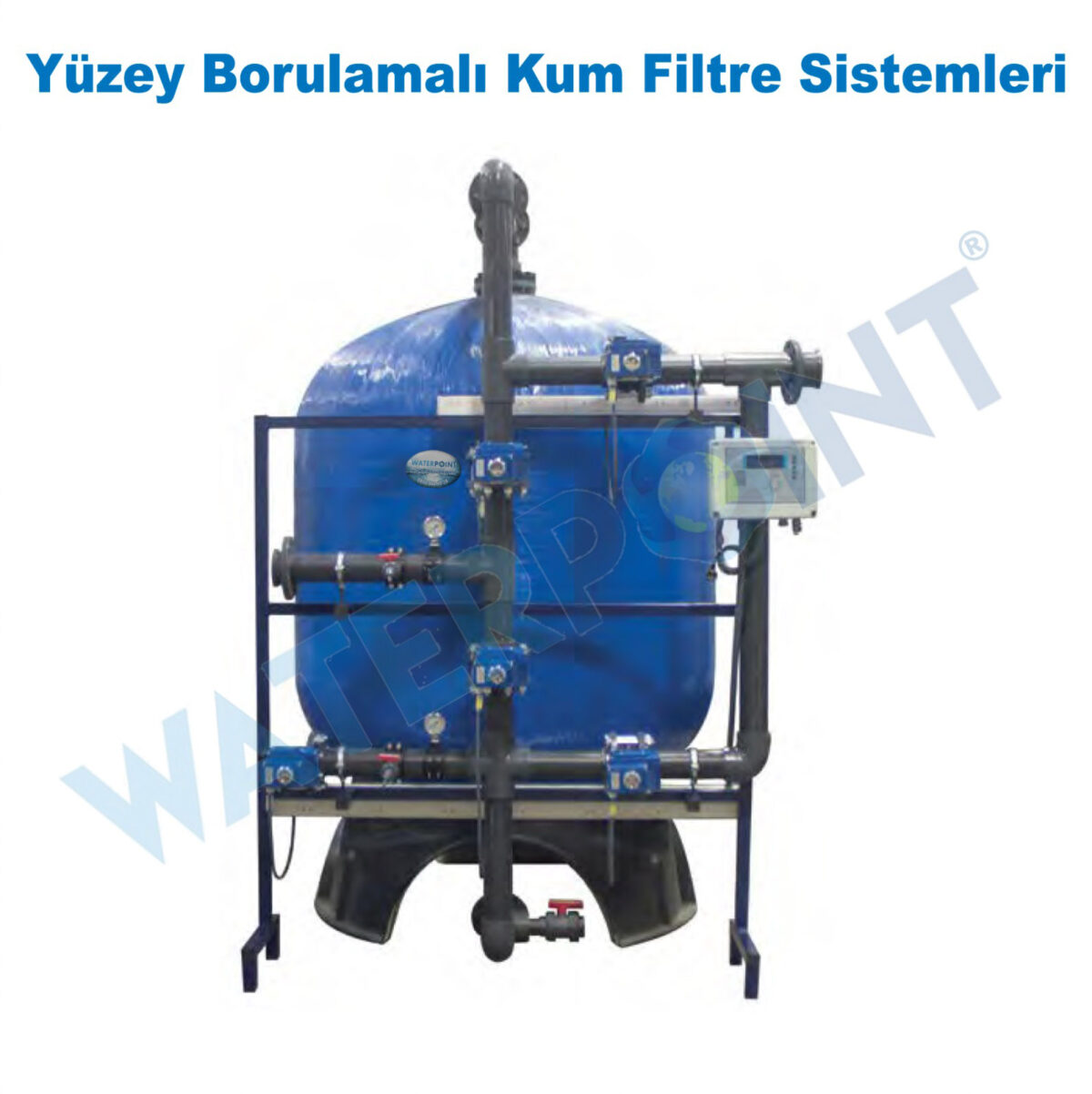 Yuzey borulmali kum filtre sistemi