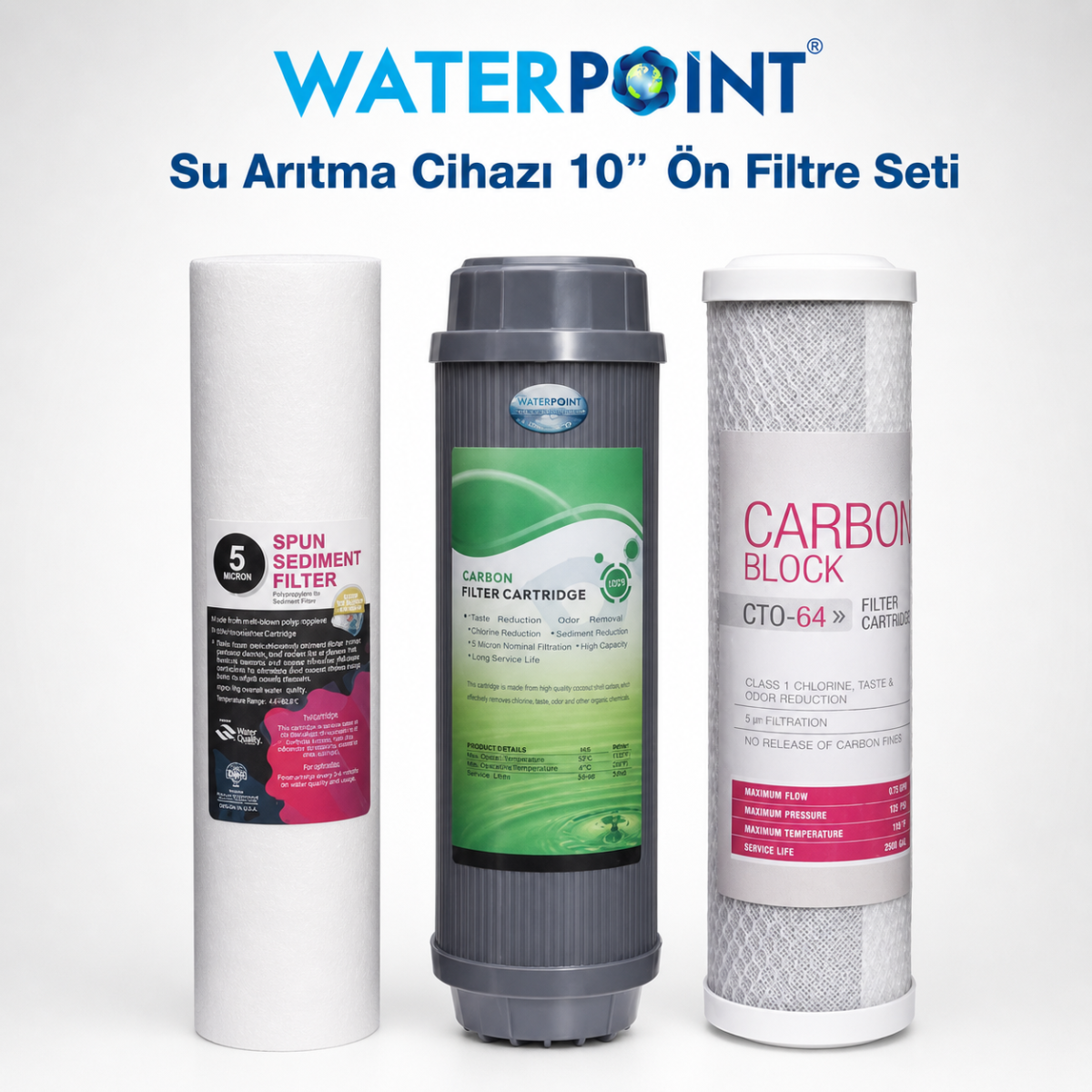 Water Point açık kasa su arıtma cihazı 3’lü filtre