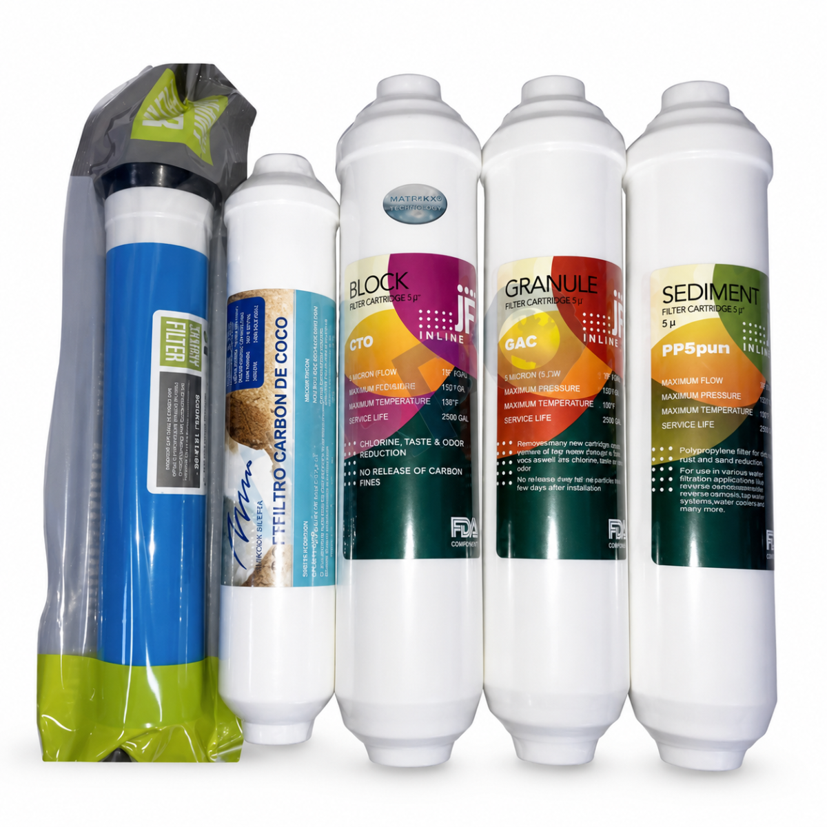 Su Arıtma Filtresi 5 Li Set 2 Water Point 5 li su arıtma filtre seti