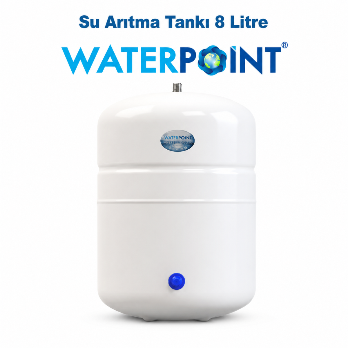 8 Litre Su Arıtma Tankı 2 Water Point 8 Litre Su Arıtma Tankı, ev tipi su arıtma cihazları için basınçlı depolama tankı