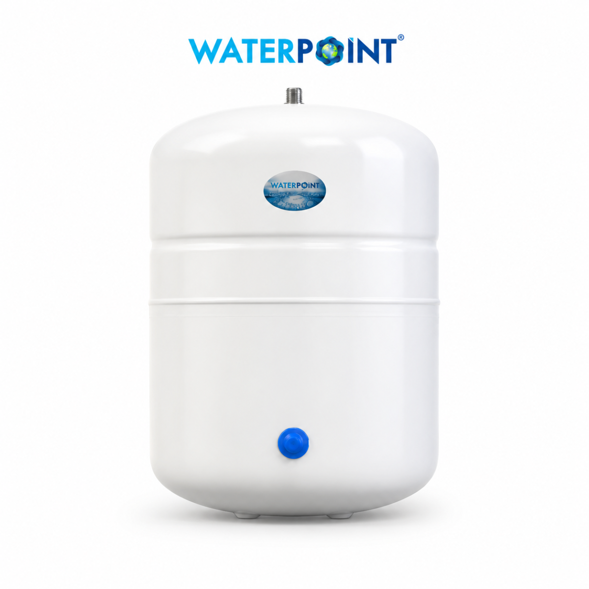 8 Litre Su Arıtma Tankı 3 Water Point 8 Litre Su Arıtma Tankı yan görünüm, çelik gövdeli basınçlı depolama tankı detayı