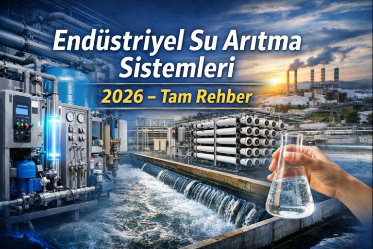 Endüstriyel su arıtma tesisinde kullanılan modern filtrasyon ve ters osmoz sistemleri