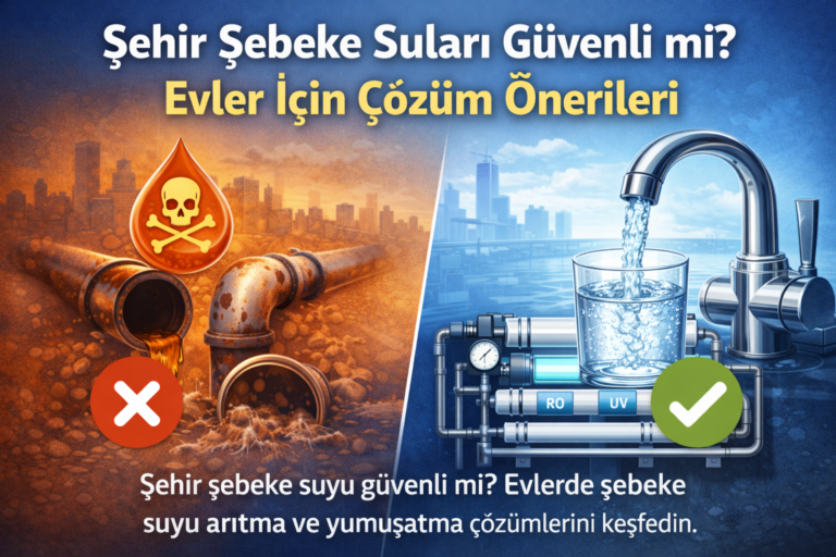 Şehir şebeke suyu güvenli mi sorusuna yanıt arayanlar için evlerde kullanılan su arıtma ve su yumuşatma çözümleri