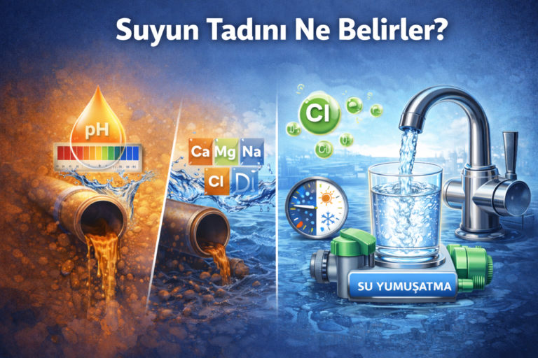 Suyun tadını ne belirler sorusuna etki eden mineraller, klor seviyesi ve su yumuşatma sistemi