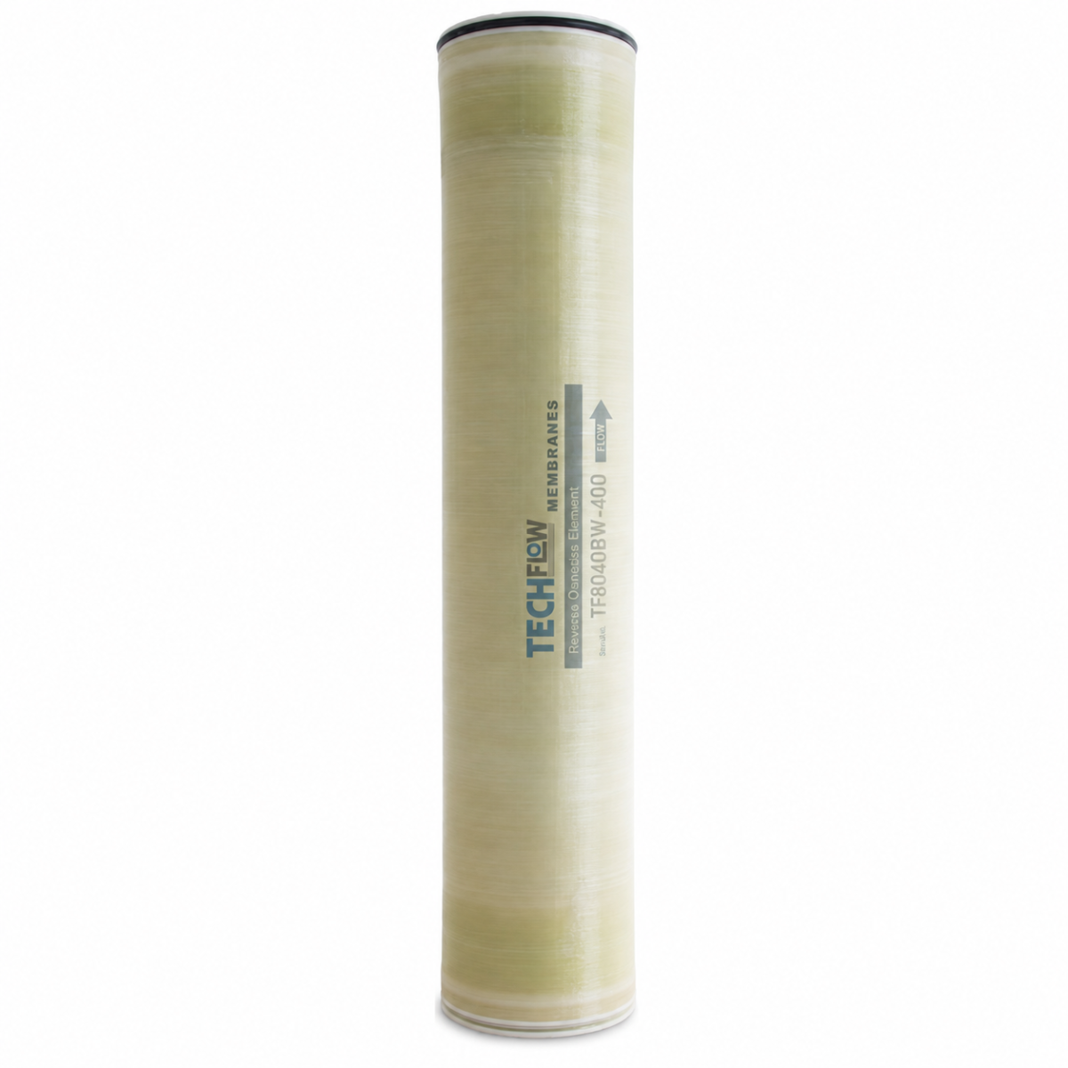 TechFlow 8040 LP-400 Membran, endüstriyel ters ozmoz membranı, 400 ft² aktif alan Composite Polyamide