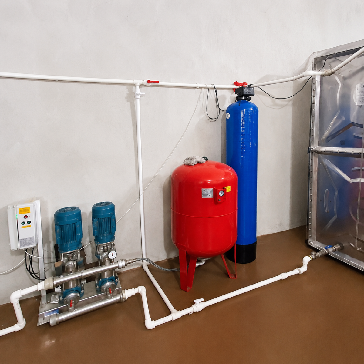 Villa Girişi Su Arıtma Cihazı 3 Water Point villa ana giriş su arıtma sistemi