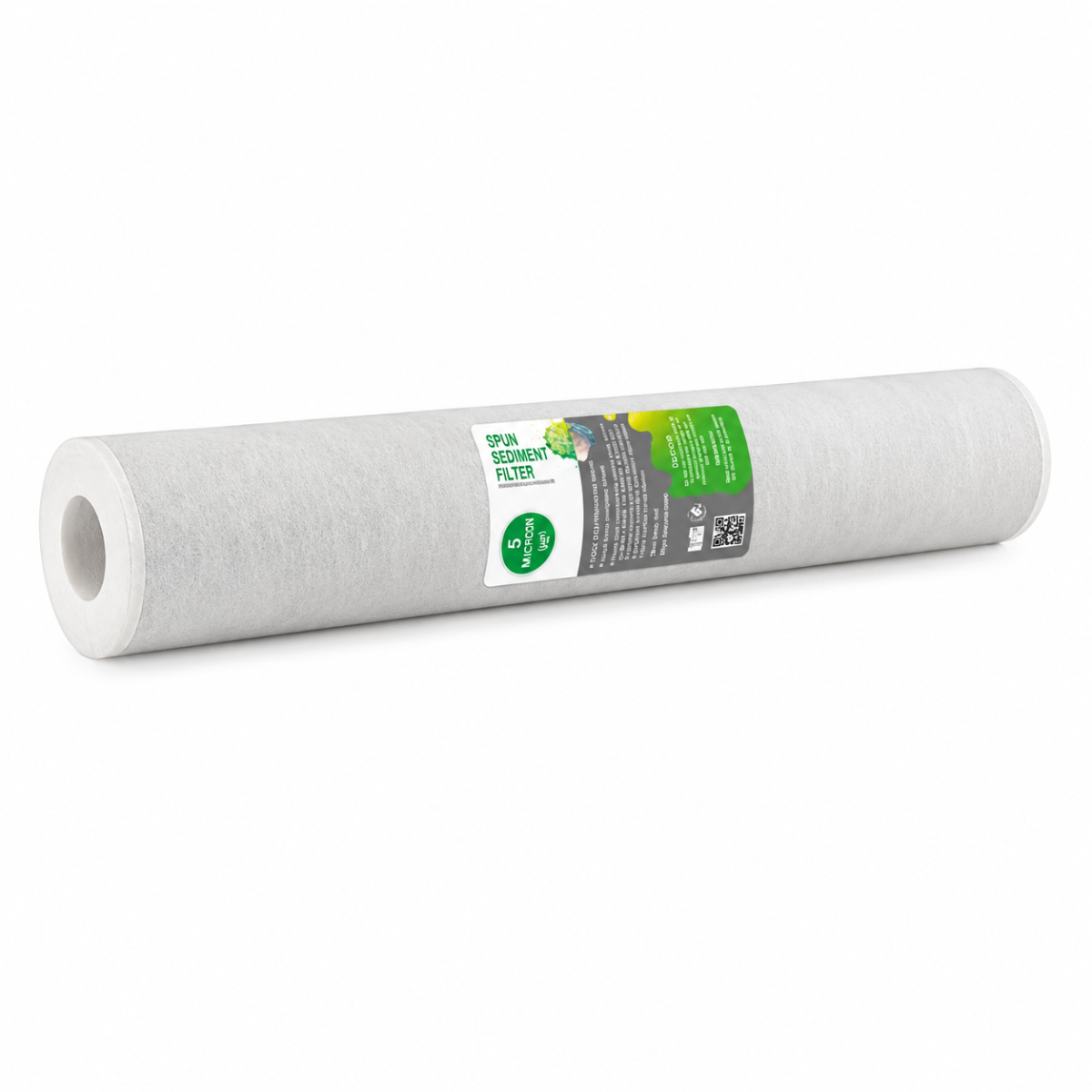Endüstriyel arıtma hattında ön filtrasyon için kullanılan 30 inç 5 Mikron Spun Filtre