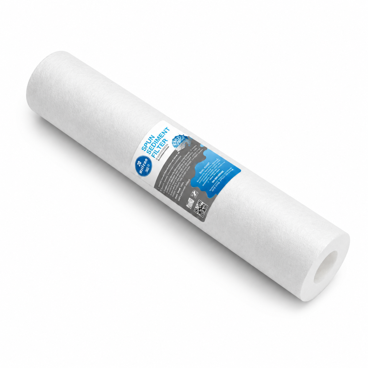 40 inç 5 Mikron Spun Filtre 3 Çoklu kartuş filtre kabına yerleştirilen 40 inç 5 Mikron Spun Filtre kartuşları
