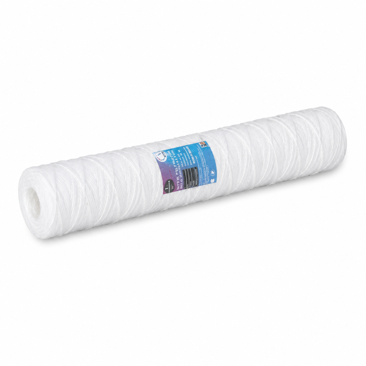 Jumbo 10 inç 5 Mikron İplik Filtre ile standart ince kartuşun çap karşılaştırması