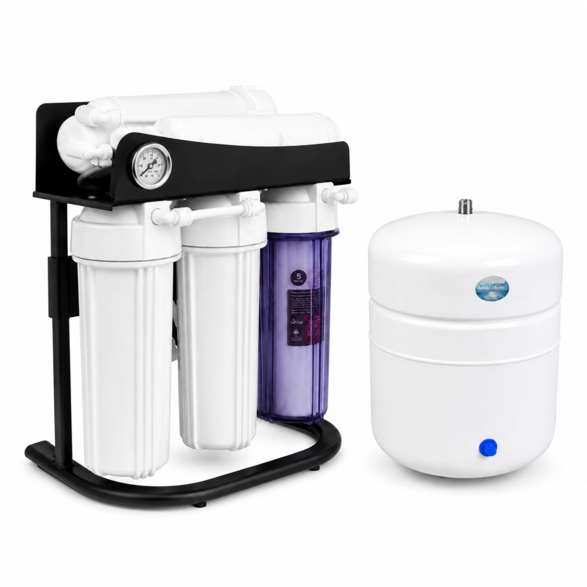 Kafe Tipi Su Arıtma Cihazı ile birlikte verilen 12 litre metal su tankı