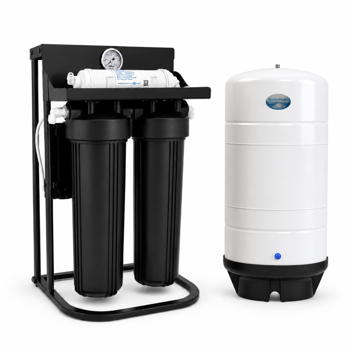 Otel Tipi Su Arıtma Cihazı Merlin 1000 GPD 80 Litre Tanklı 2 Otel Tipi Su Arıtma Cihazı ile birlikte verilen 80 litre metal su tankı
