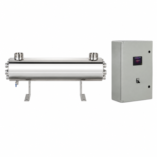 6 Lambalı UV Su Arıtma Cihazı 390 watt paslanmaz gövdeli endüstriyel ultraviyole ünite