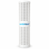 20 inch Big Blue Washable Filter from the front on a white background: plastic cage, mesh screen and centre band with the Water Point logo