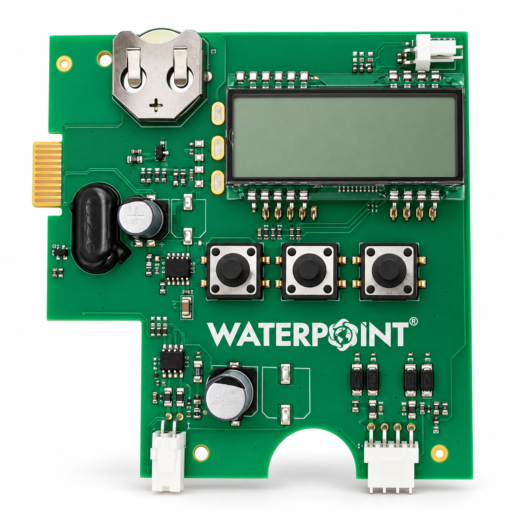 لوحة صمام Clack بـ 3 أزرار من Water Point: لوحة تحكم خضراء لصمام WS1TC بشاشة LCD