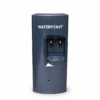 Water Point Tegra Model Su Sebili, önden görünüm; koyu gri gövde, iki musluk, gösterge ışığı ve ızgaralı damlalık